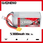 NEW GNB GAONENG 5300MAH 11.1V 3S 70C Cabled XT60 Shorty Pack LiPo Battery Soft Pack Customize RC Car Drone for RC Drone UAV FPV